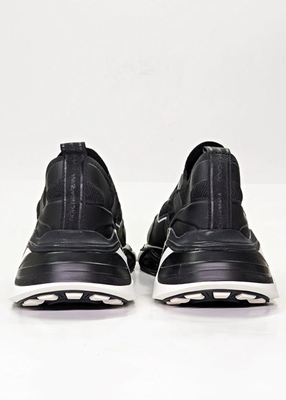Dolce & Gabbana Men's Black Knit Fabric Sorrento Sneakers Size 39 (MSRP $695)