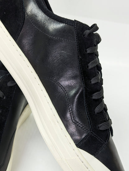 Vince Wescott Men's Black Leather Low Top Lace Up Sneakers Size 10.5 (MSRP $250)