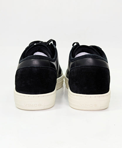Vince Wescott Men's Black Leather Low Top Lace Up Sneakers Size 10.5 (MSRP $250)
