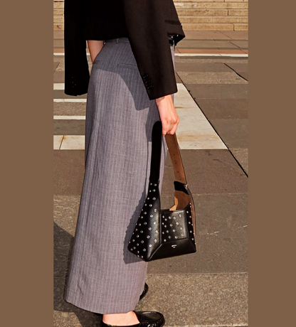 Jimmy Choo Diamond Hobo Black Leather Crystal Shoulder Bag (MSRP $1,595)