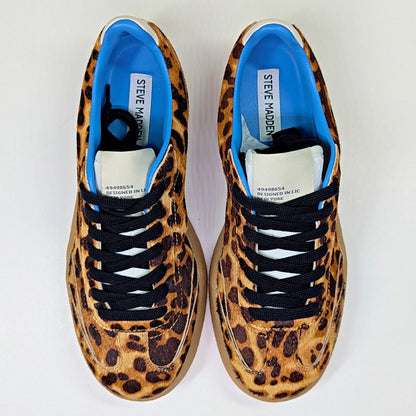 Steve Madden Tux Women's Leopard Calf Hair Sneaker Size 8.5 (MSRP $109)