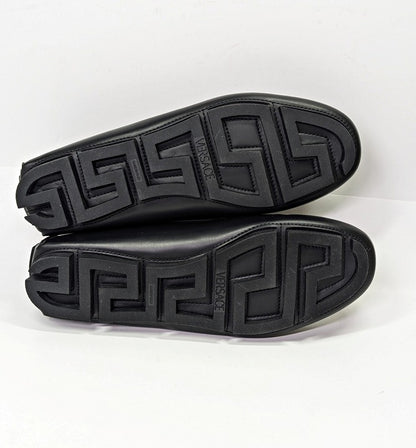 Versace Men's La Medusa Black Calf Leather Loafers Size 43.5 (MSRP $775)