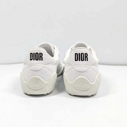 Christian Dior Women's White Leather & Suede D-Fence Lace Up Sneakers Size 36.5