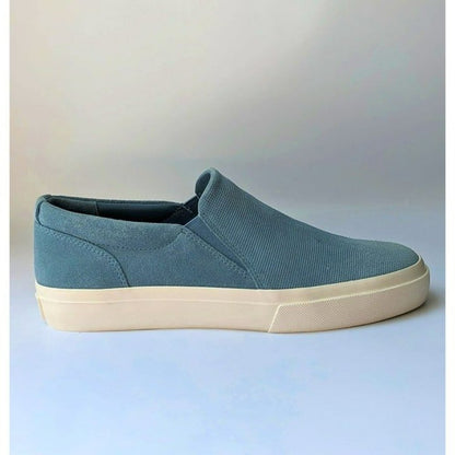 Vince Fletcher Men's Slip On Sneaker Highwater Blue Suede Size 8 M (MSRP $200)