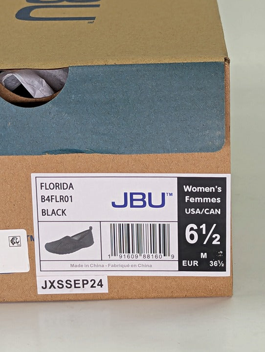 JBU Florida Women's Black Casual Slip-On Shoes Size 6.5 (MSRP $80)