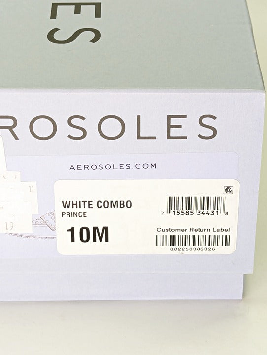 Aerosoles Women's Prince White Studded Loafers Size 10 (MSRP $125)