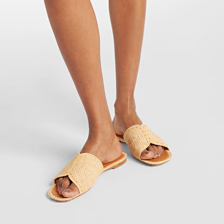 Clergerie Women's Ineni Woven Slide Sandals in Paille Naturel Size 9.5 MSRP $375