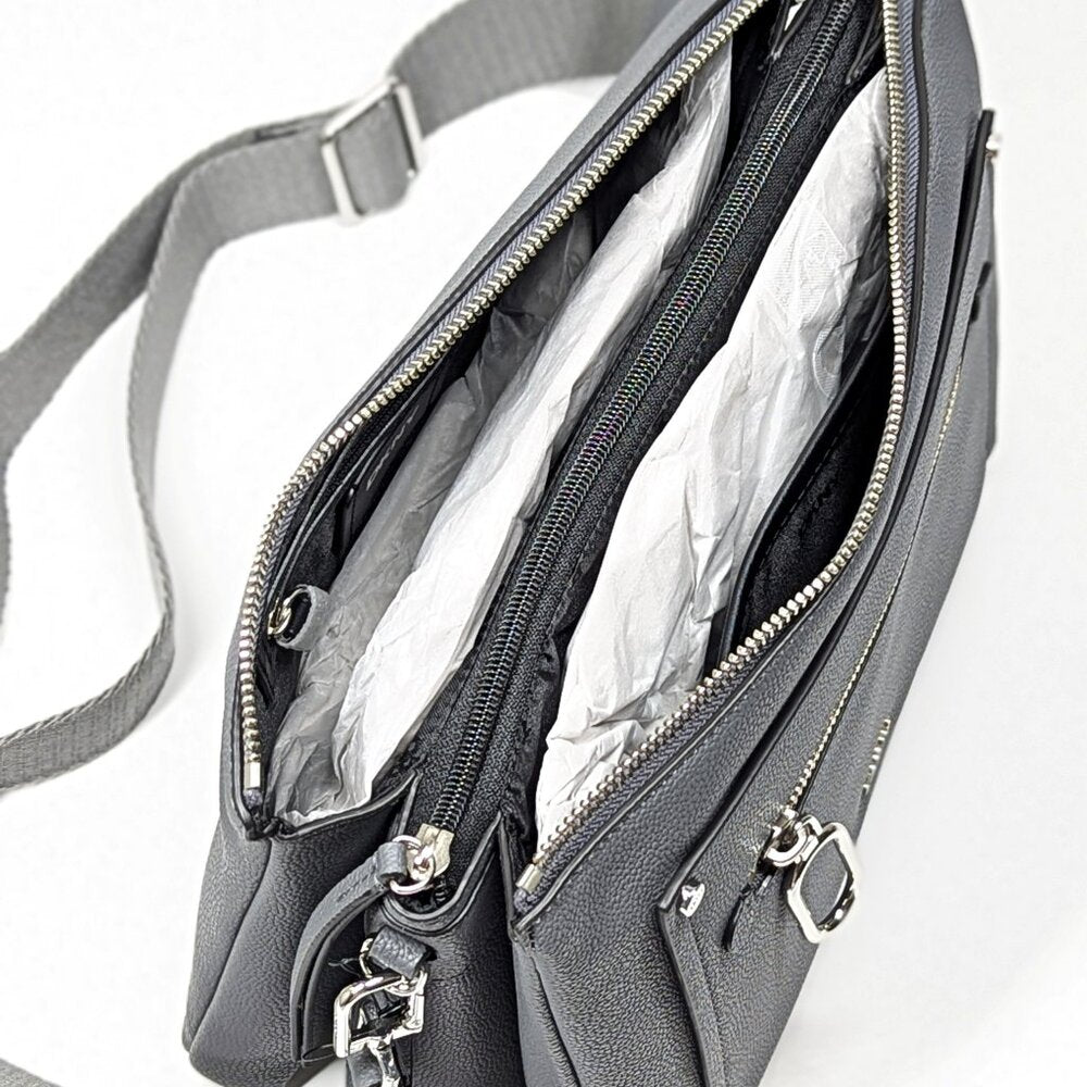 DKNY Nala Women's Small Crossbody Bag in Dark Gray (MSRP $168)