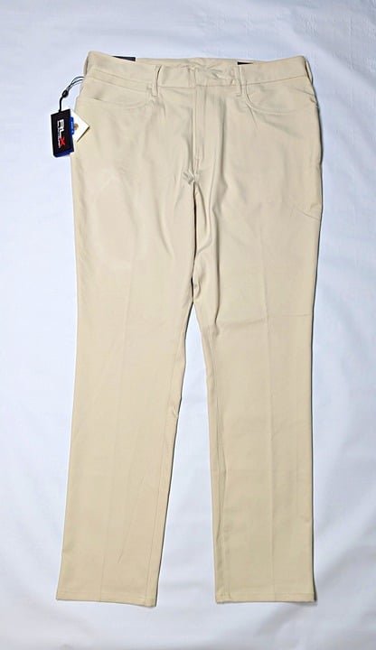 RLX Ralph Lauren Men's Active Fit Performance Twill Pants Basic Sand Size 38x32