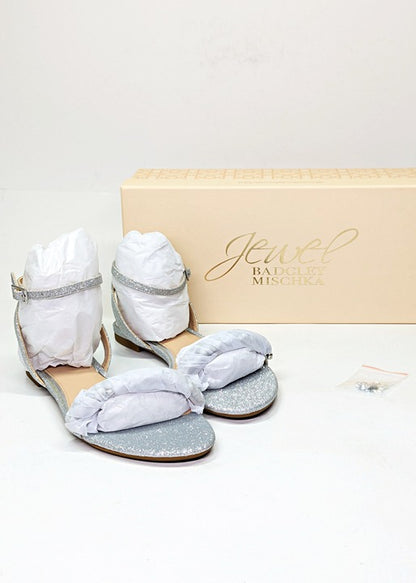 Jewel Badgley Mischka Women's Daria Rhinestone Embellished Sandals Size 5.5