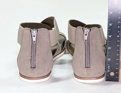 MIA Women's Valuna Flat Strappy Sandals Taupe Size 8.5 (MSRP $49)