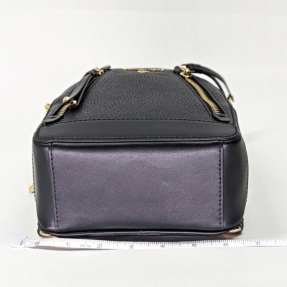 Michael Kors Brooklyn Mini Leather Pebbled Messenger Backpack (MSRP $258)