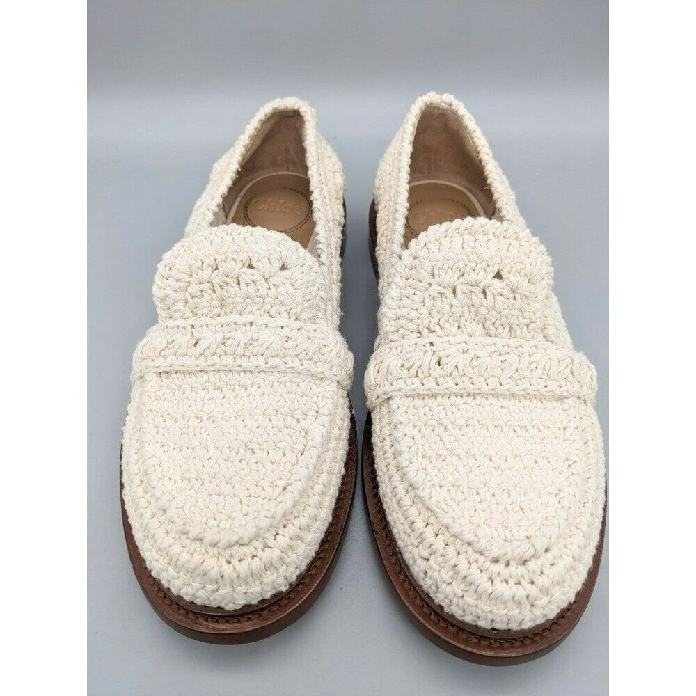 Cholé Women's Kayla Driver Loafers Eggshell Size 6.5 (MSRP $950)