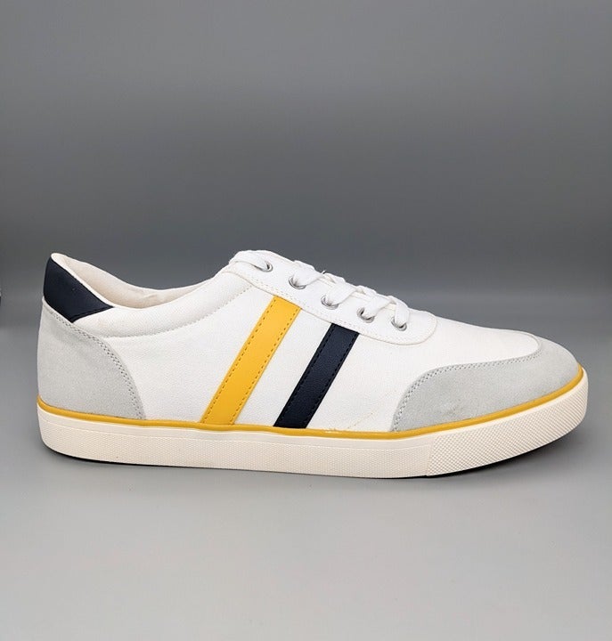 Club Room Noah Men's Stripe Lace-Up Sneakers Size 10.5 M (MSRP $65)