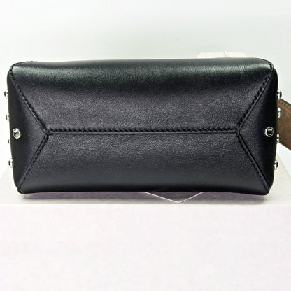 Jimmy Choo Diamond Hobo Black Leather Crystal Shoulder Bag (MSRP $1,595)