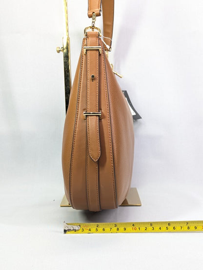 Kate Spade New York Liv Pebbled Leather Shoulder Bag Cavern Clay (MSRP $358)