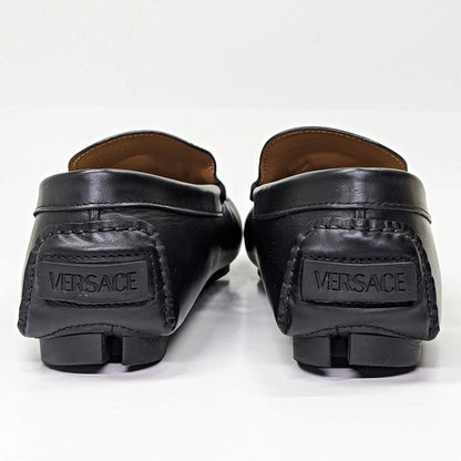 Versace Men's La Medusa Black Calf Leather Loafers Size 43.5 (MSRP $775)