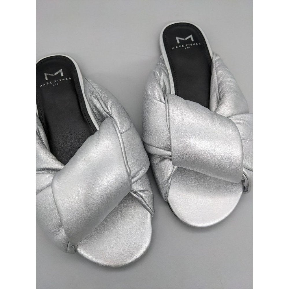 Marc Fisher LTD Olgalia Women's Sandal Silver Size 6 M (MSRP $150)