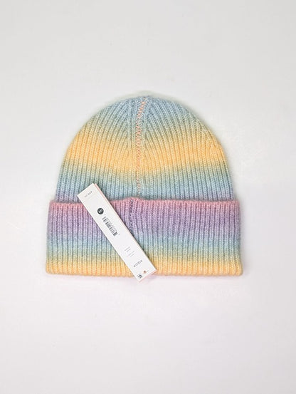 Aqua Women's Space Dye Hat Rib Knit Cuff Beanie (MSRP $58)