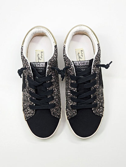 NWOB Vintage Havana Sumter Star Glitter Platform Sneakers Size 6 (MSRP $125)
