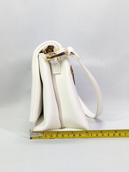 I.N.C. International Concepts Ninah Sculpted Crossbody Vanilla (MSRP $100)