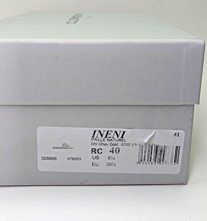 Clergerie Women's Ineni Woven Slide Sandals in Paille Naturel Size 9.5 MSRP $375