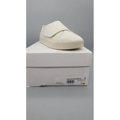 Vince Blair Velcro Women's Grip-Tape Canvas Sneakers White Size 7 M MSRP $225