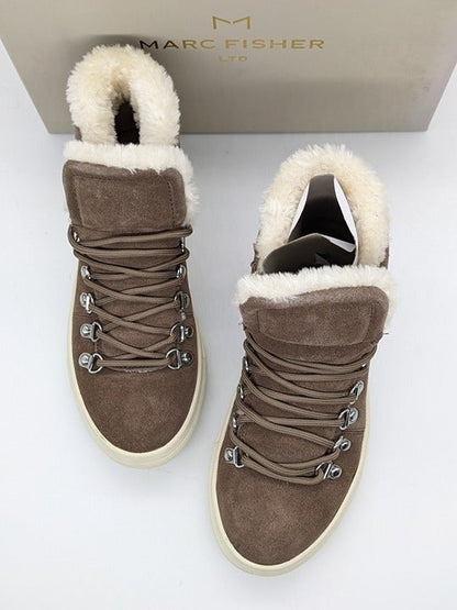 Marc Fisher Daisie Women's Faux Fur-Lined Suede Sneakers Size 6 M