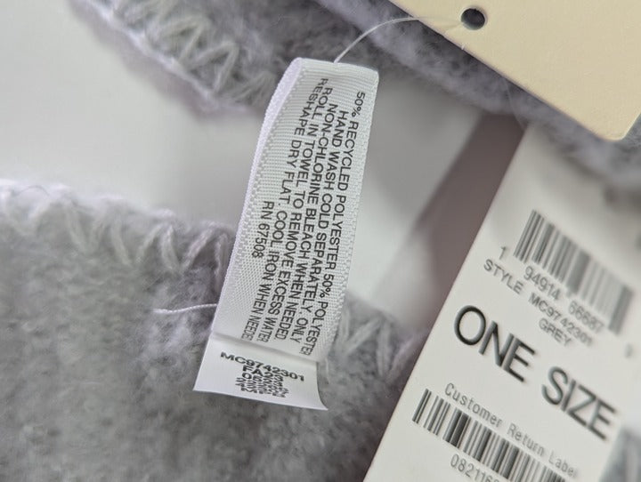 On 34th Women Grey Convertible Wrap Scarf Oversized 22" x 90" (MSRP $42)