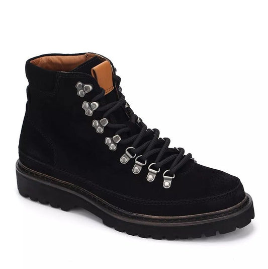 Gentle Souls Men's Donovan Black Lug Hiker Boots Size 11.5 M (MSRP $325)