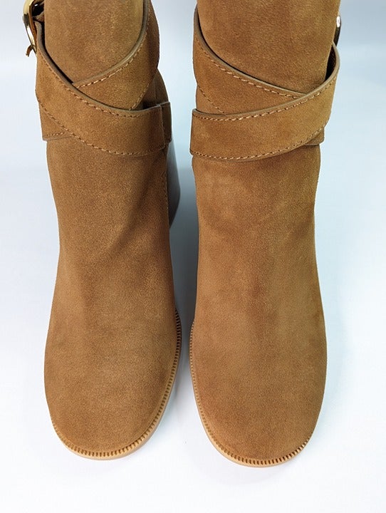 See By Chloé Women's Lyna Ankle Boot Tan Suede Size 40 EU / 10 US (MSRP $525)