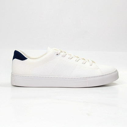GREATS Men's Royale Knit Lace Up Sneakers White Navy Size 10 (MSRP $179)