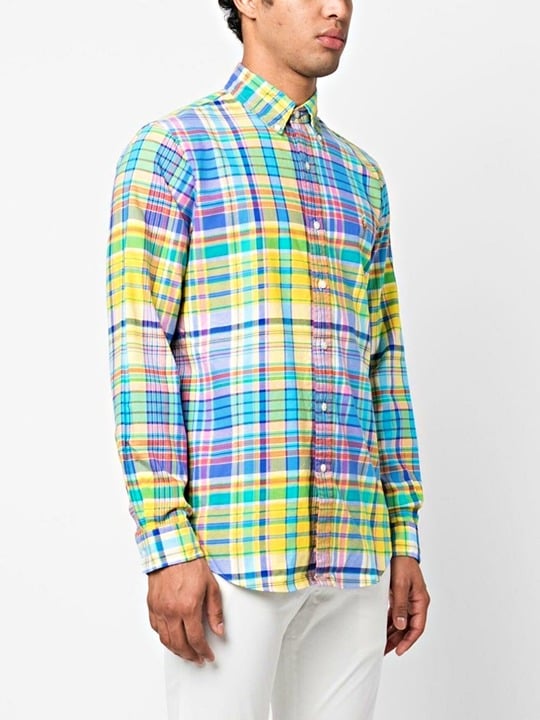 Polo Ralph Lauren Men's Cotton Plaid Check Long Sleeve Shirt Size M (MSRP $125)