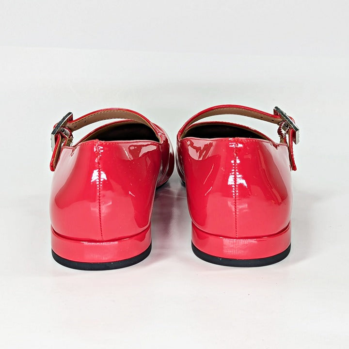 On 34th Women's Saadet Rhinestone-Buckle Red Mary Jane Flats Size 9.5 (MSRP $80)