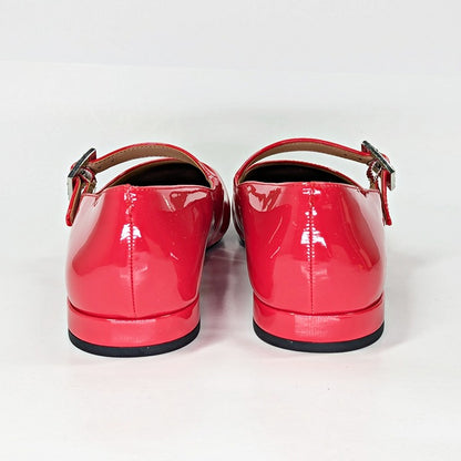 On 34th Women's Saadet Rhinestone-Buckle Red Mary Jane Flats Size 9.5 (MSRP $80)