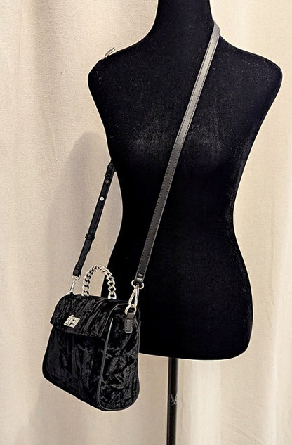 I.N.C. International Concepts Emiliee Velvet Mini Top Handle Handbag (MSRP $90)