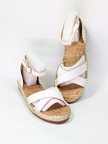 Journee Collection Women's Lyddia Espadrille Flat Sandals Size 7.5 M (MSRP $79)