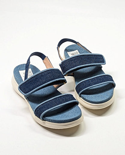 Cole Haan Meritt Women's Zerogrand Denim Platform Sandals Size 7 (MSRP $175)