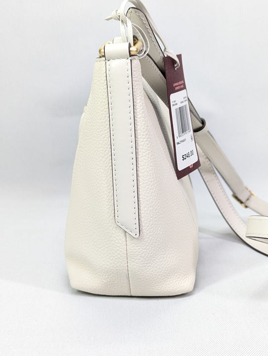 Radley London Kendal Terrace Small Leather Crossbody Bag Chalk (MSRP $248)