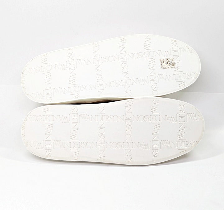 JW Anderson Men's Slip-Ons Natural Canvas Sneakers Size 44 (MSRP $595)