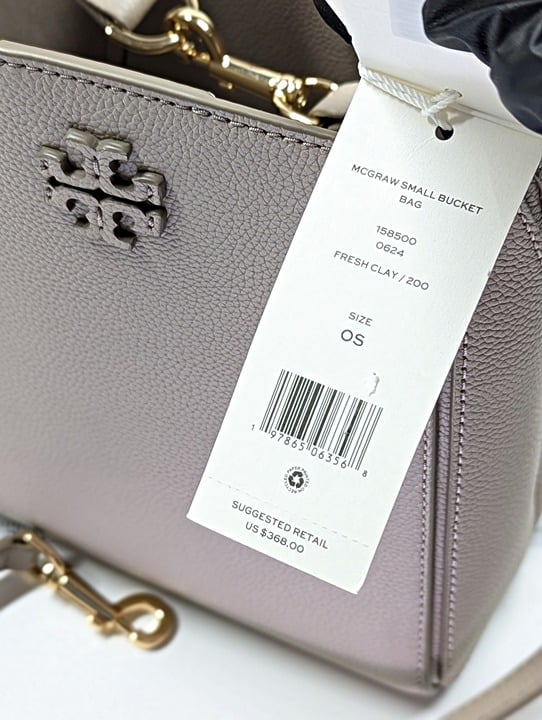 Tory Burch McGraw Small Bucket Bag Convertible in Fresh Clay (MSRP $368)