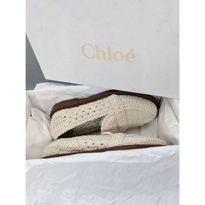 Cholé Women's Kayla Driver Loafers Eggshell Size 6.5 (MSRP $950)