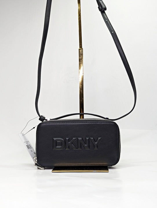 DKNY Carter Mini Logo Camera Crossbody Bag in Black (MSRP $148)