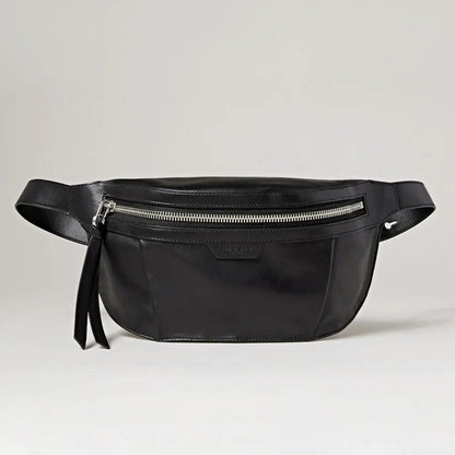 Rag & Bone Black Leather Commuter Fanny Pack Bag (MSRP $395)