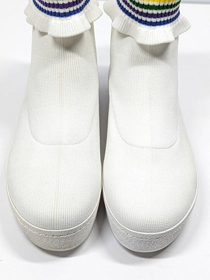 Opening Ceremony Women's Bobby Ruffled Sock Slip-On Sneakers Size 38 (MSRP $250)