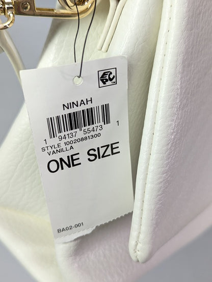 I.N.C. International Concepts Ninah Sculpted Crossbody Vanilla (MSRP $100)