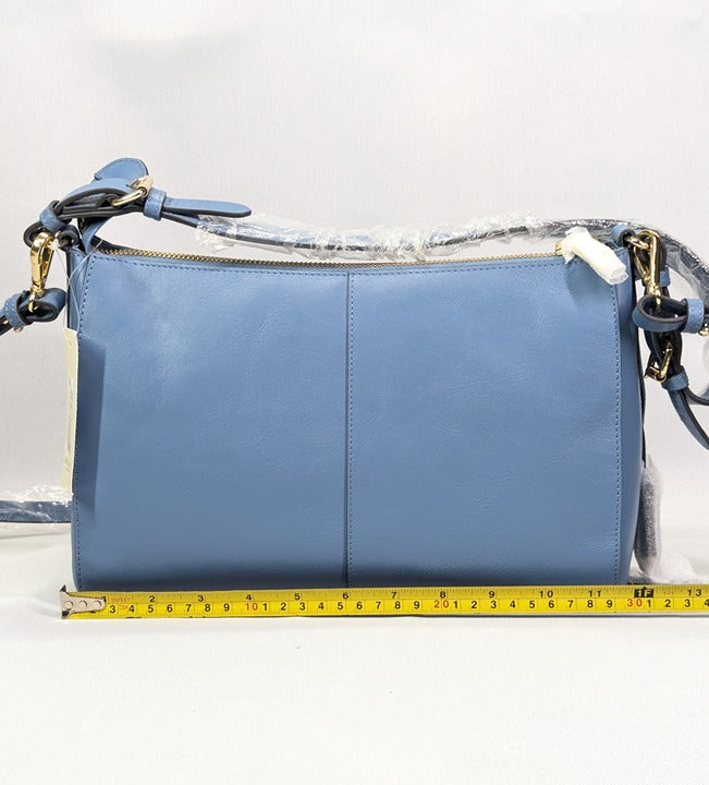 Radley London Dukes Place Open Blue Medium Zip Top Shoulder (MSRP $258)