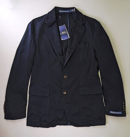 Polo Ralph Lauren Garment Dyed Chino Suit Jacket Navy Size 38 R (MSRP $498)