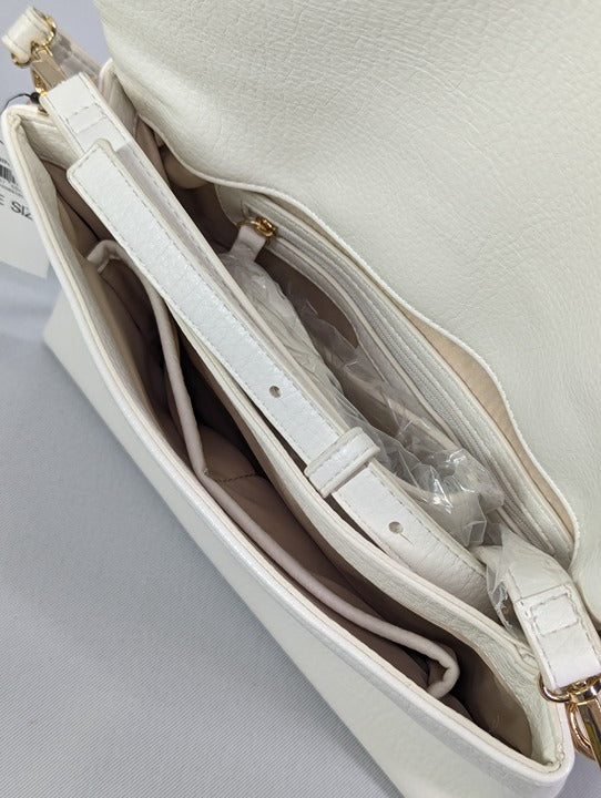 I.N.C. International Concepts Ninah Sculpted Crossbody Vanilla (MSRP $100)