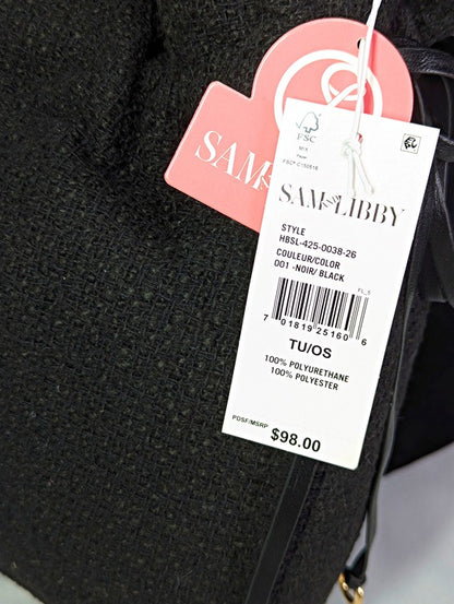 Sam & Libby Brooke Soft Nappa Pull On Drawstring Shoulder Bag (MSRP $98)